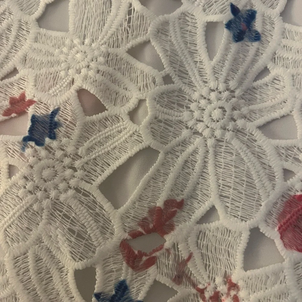 NWOT CHRISMcLAUGHLIN FLORAL LACE TOP TOPPER SZ XL - Picture 9 of 13